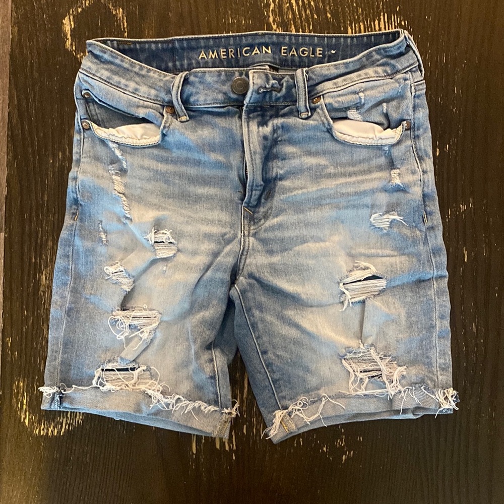American Eagle Blue Size 30 Jean Shorts